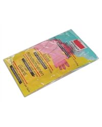 Haushaltshandschuhe, Latex, velourisiert, Grösse S (rosa)