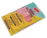 Haushaltshandschuhe, Latex, velourisiert, Grösse M (rosa)