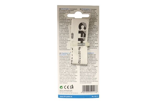  DR 117 Druckregler, 50 mbar, 1/4'' links