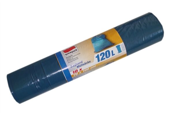  Abfallsäcke mit Zugband, 10 Stück, 120 L