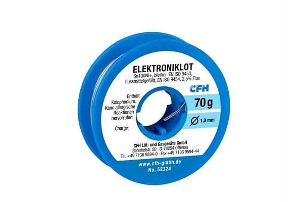 EL 324, Elektroniklot, bleifrei 70 g