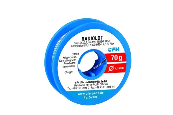 RI 334, Radiolot, bleifrei 70 g