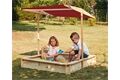 Happy People Sandkasten mit Dach Natur 118 x 118 x 118 cm