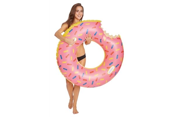 Happy People XXL-Schwimmring "Donut" 104 x 102 x 24 cm