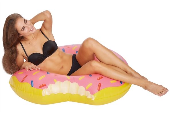 Happy People XXL-Schwimmring "Donut" 104 x 102 x 24 cm