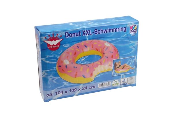 Happy People XXL-Schwimmring "Donut" 104 x 102 x 24 cm