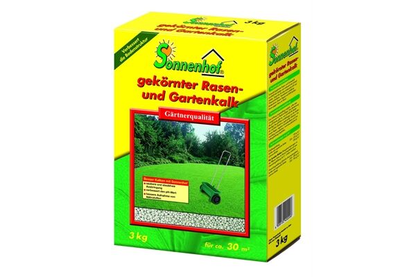 Sonnenhof Rasen Gartenkalk, gekörnt, 3 kg