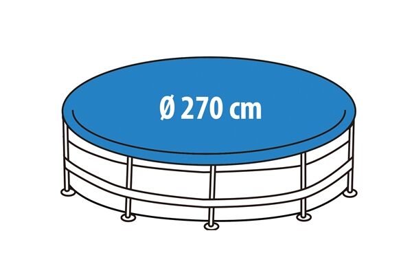 Happy People Poolabdeckung mit Gummizug Ø 270 cm