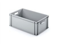 Kunststoffbehälter, geschlossen 600x400x220 mm (grau)