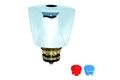  Acrylgriff klar, Oberteil blau, ½"