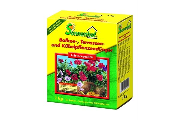 Sonnenhof Balkon-/Kübel-/Terassepflanzendünger, 1 kg