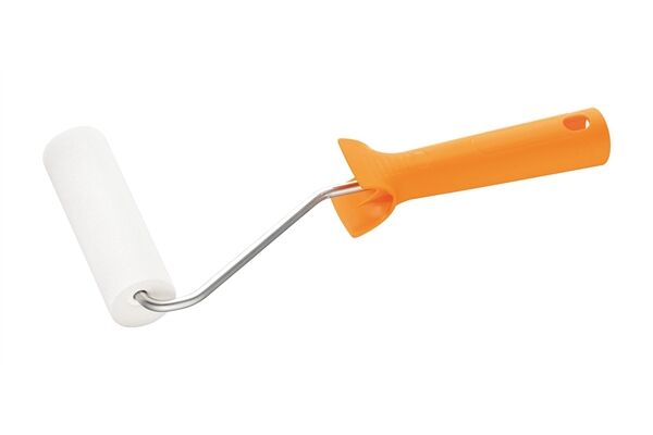  Lackier Roller 11 cm Schaum konkav 1-K Griff, kurz