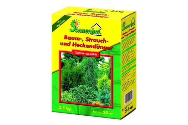 Sonnenhof Baum-/Strauch-/ Heckendünger, 2,5 kg