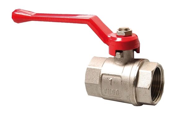  Kugelhahn 1" IG, messing vernickelt