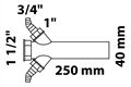  KS Tauchrohr, 2 Geräteanschlüsse, 1 1/2"IG x 250 m