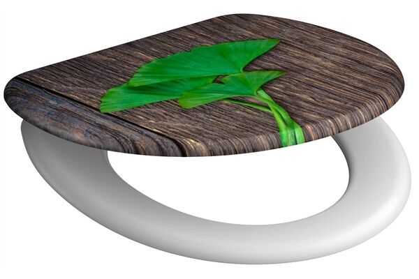  WC-Sitz, Duroplast, Absenkautomatik, Gingko&Wood