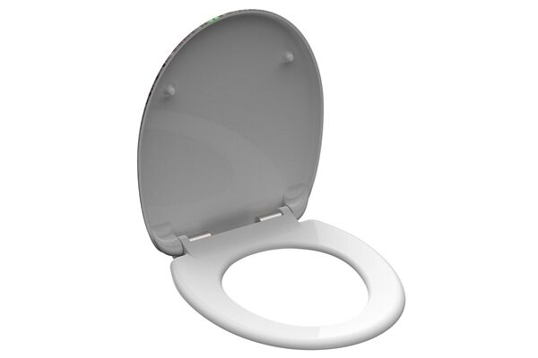  WC-Sitz, Duroplast, Absenkautomatik, Gingko&Wood