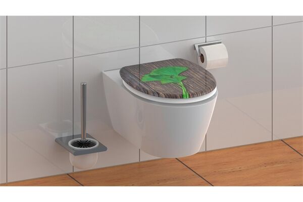  WC-Sitz, Duroplast, Absenkautomatik, Gingko&Wood