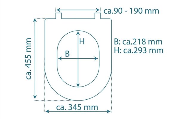  WC- Sitz, D-Form, Duroplast, Absenkautomatik