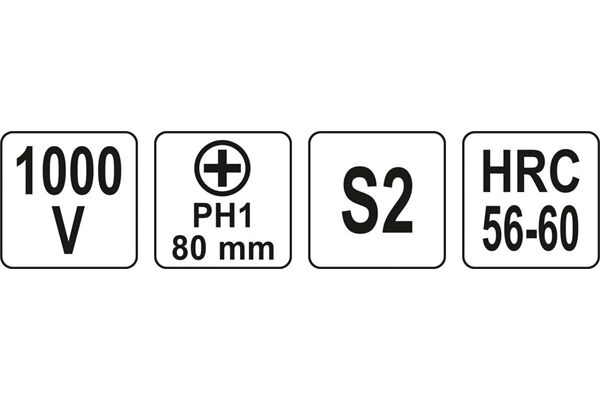  Schraubendreher VDE, PH 1 x 80 mm