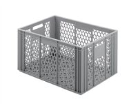 Kunststoffbehälter, vergittert 600x400x350 mm (grau)
