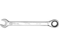 Gabelring-/Maulschlüssel, 17 mm mit Ratsche