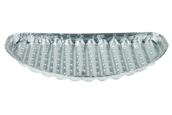  Alu-Einweggrillschale 32,5x19x1,5cm halbrund 3 St.