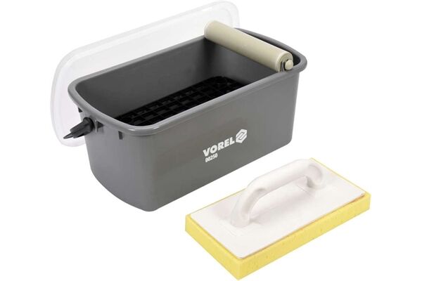  Fliesenwaschset inkl. Rolle, 10 L Eimer