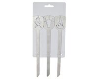 Hamburger Sticks Edelstahl 18,5 x 3 cm, 3 St.