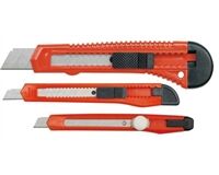 Cuttermesser-Set, 3-tlg. (rot)
