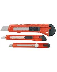 Cuttermesser-Set, 3-tlg. (rot)