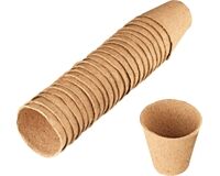 Anzuchttöpfe rund, Ø 6 cm, 24 St. (naturbraun)