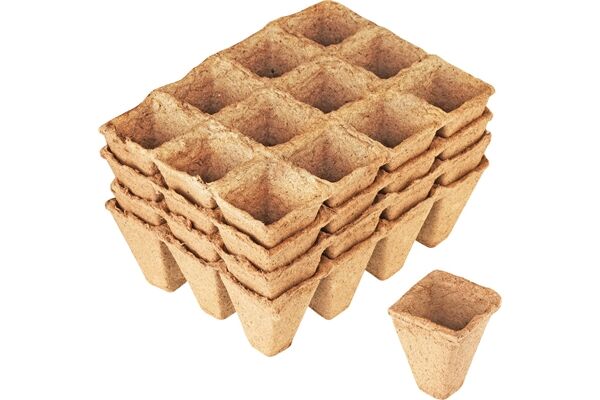  Anzuchttöpfe quadratisch, 4 cm, 48 Stck.