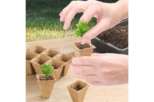  Anzuchttöpfe quadratisch, 4 cm, 48 Stck.