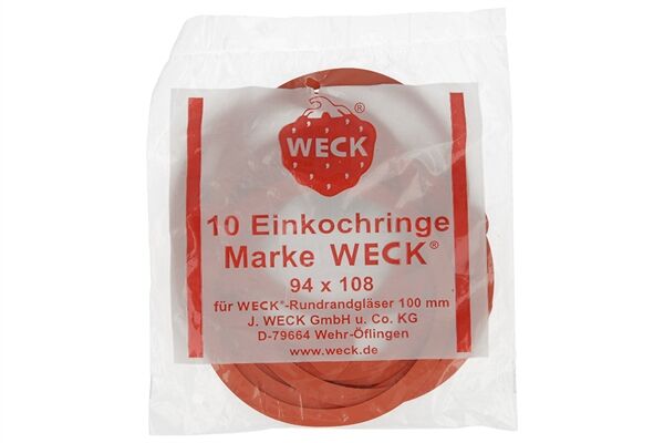  Gummiringe Weck Gläser, 74 x 86 mm Ø 80 mm