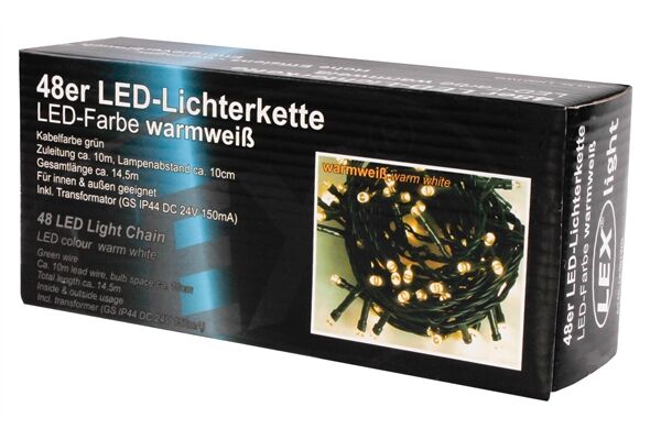  Lichterkette 48 LEDs, WW, 5 m