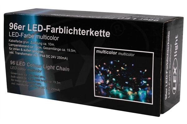  Lichterkette 96 LEDs, außen/innen