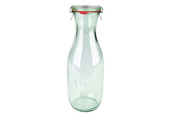  WECK Saftflasche 1062 ml Glasdeckel, Gummiring
