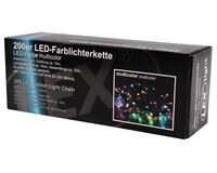 Lichterkette, Transformator, außen/innen, 200 LEDs (bunt)