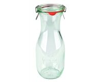 WECK Saftflasche 530 ml Glasdeckel, Gummiring