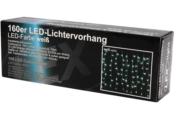  Lichtervorhang LED, KW, 1,9 x 0,8 m