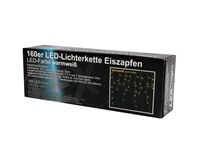 Lichterkette 160 LEDs, außen/innen, Eiszapfen