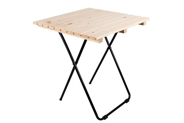  Holz-Metall Klapptisch, ca. 45 x 45 x 50 cm