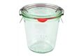 WECK Sturzglas 290 ml, Glasdeckel, Gummiring