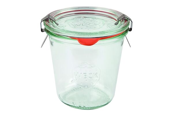  WECK Sturzglas 290 ml, Glasdeckel, Gummiring