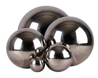 Dekokugel, Edelstahl, glänzend, Ø 20 cm (silber)