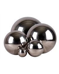 Dekokugel, Edelstahl, glänzend, Ø 28 cm (silber)