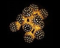 Lichterkette, Batterie, 10 x LED, WW, 1,2 m (gold)