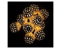 Lichterkette, Batterie, 10 x LED, WW, 1,2 m (gold)