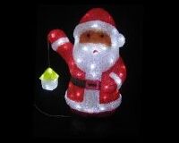 Deko-Weihnachtsmann, Acryl, LED, 20 x 27 x 46 cm
